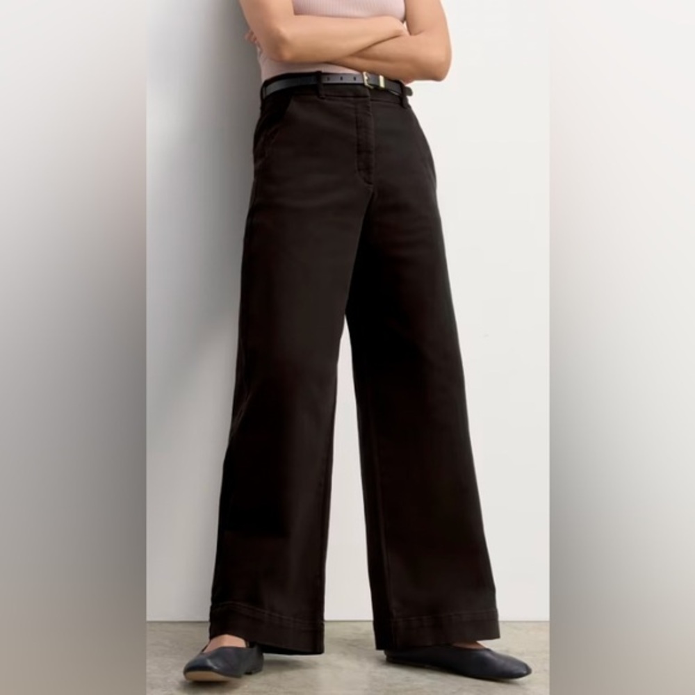 Everlane women’sblack wide leg denim size 8